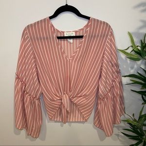 ANTHROPOLOGIE Lavender Field Bell Sleeved Top